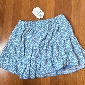 Blue Floral Skirt *matching set*